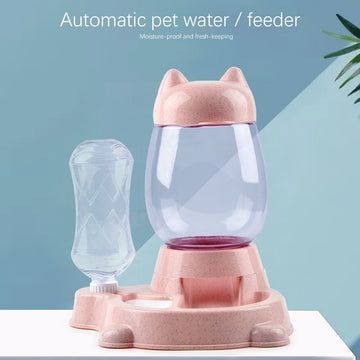 2.2L Pet Automatic Feeder Dog Cat Drinking Bowl