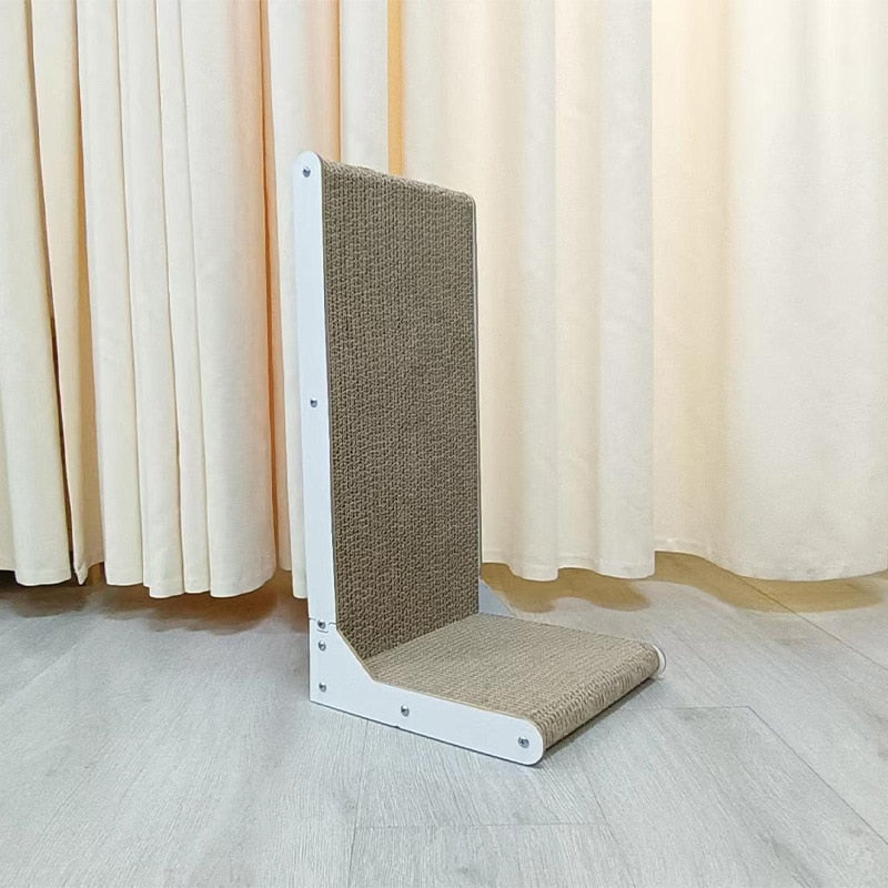 L-Shaped Cat Scratcher Board Detachable Furniture